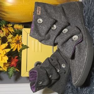 Blowish Hobbit Grey 2Tone Flannel Bootie